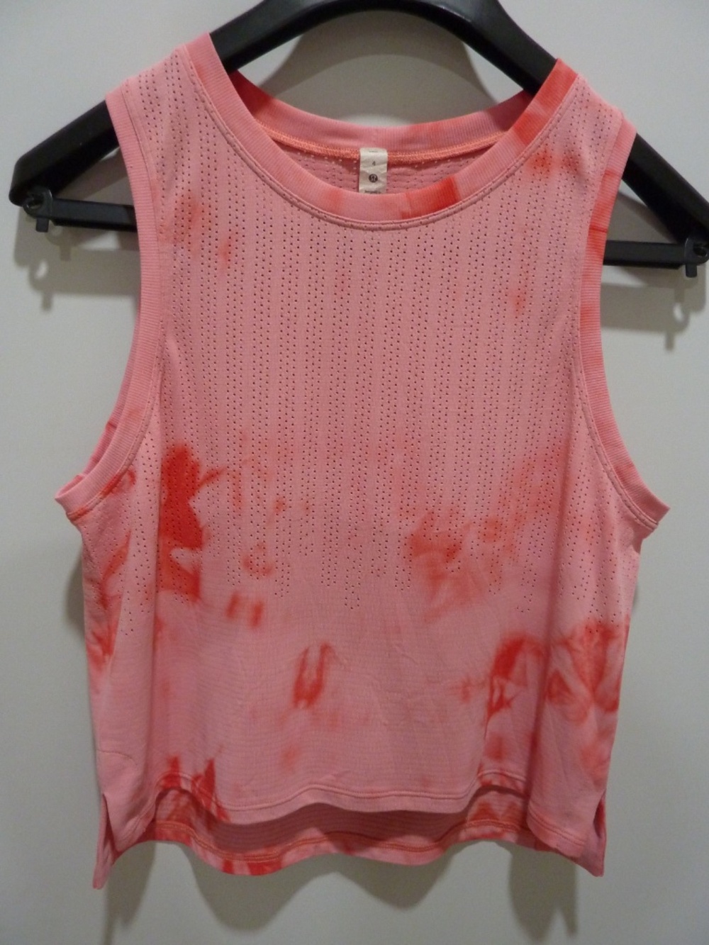 Lululemon Crop Top Womens Sleeveless Lululemon Tank Yoga Pink Sz 4